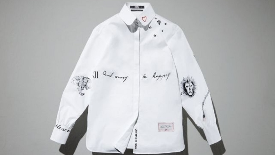 Karl Lagerfeld revamped through its iconic white shirt