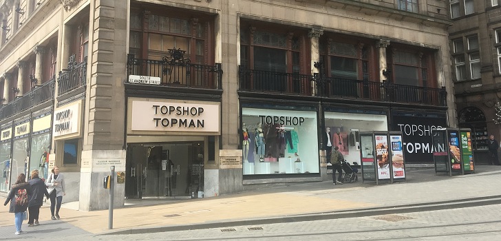 Top Shop's store in Edinburgh